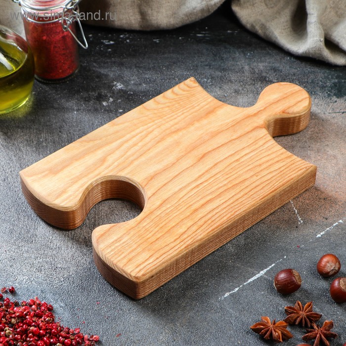 Доска разделочная, для подачи вина и закусок "Пазл", 25х15 см, массив ясеня
Доска разделочная, для подачи вина и закусок "Пазл", 25х15 см, массив ясеня