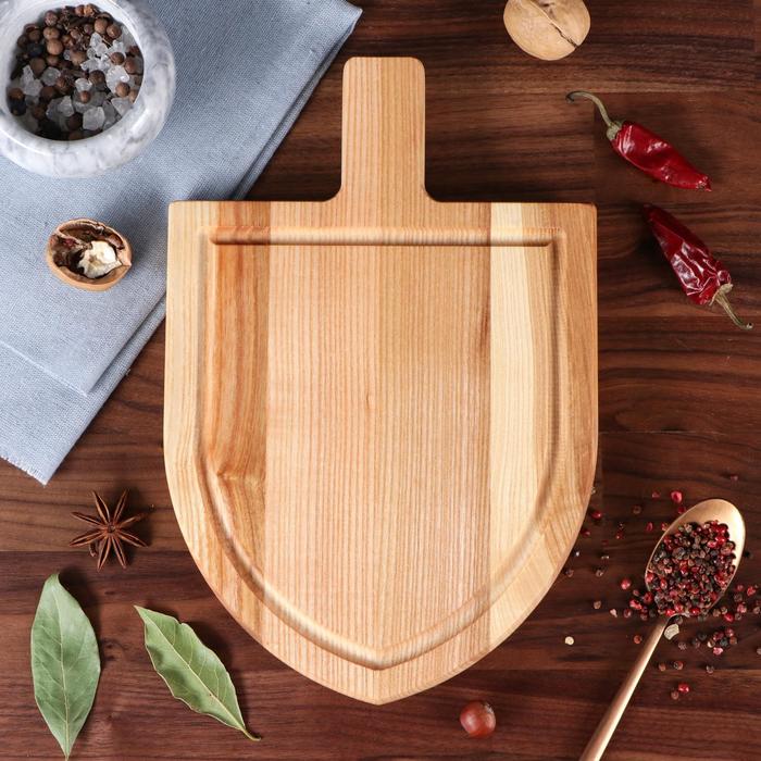 Доска для нарезки и подачи "Лопата", 30 х 20 см, массив ясеня
Доска для нарезки и подачи "Лопата", 30 х 20 см, массив ясеня