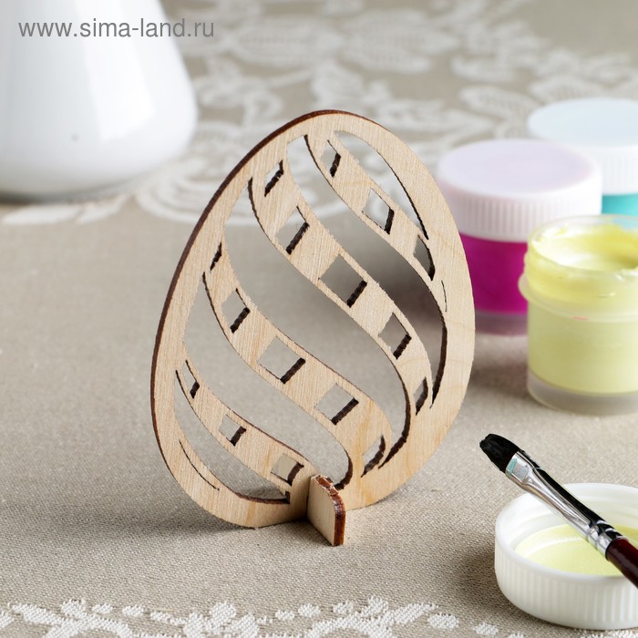 Заготовка для творчества "Яйцо. Волна" с вырезами, 9х7 см
Заготовка для творчества "Яйцо. Волна" с вырезами, 9х7 см