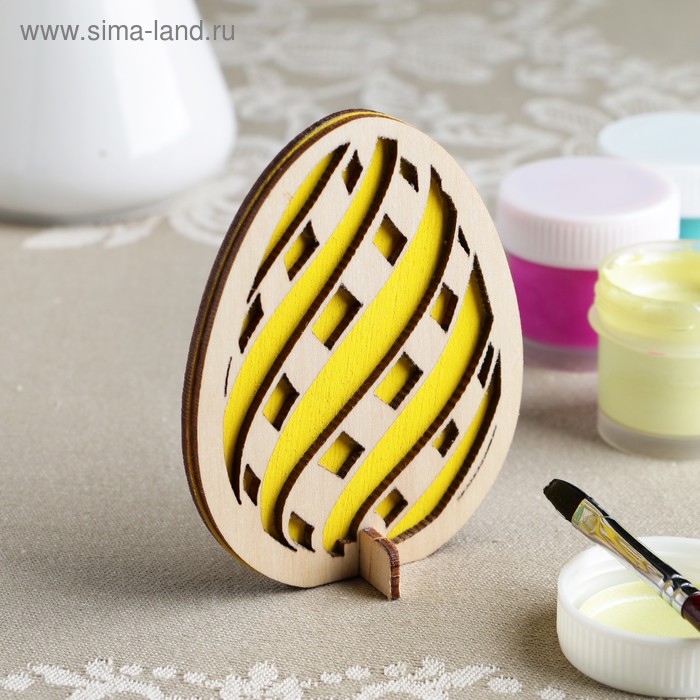 Заготовка для творчества "Яйцо. Волна" двойная, желтая 9х7 см
Заготовка для творчества "Яйцо. Волна" двойная, желтая 9х7 см