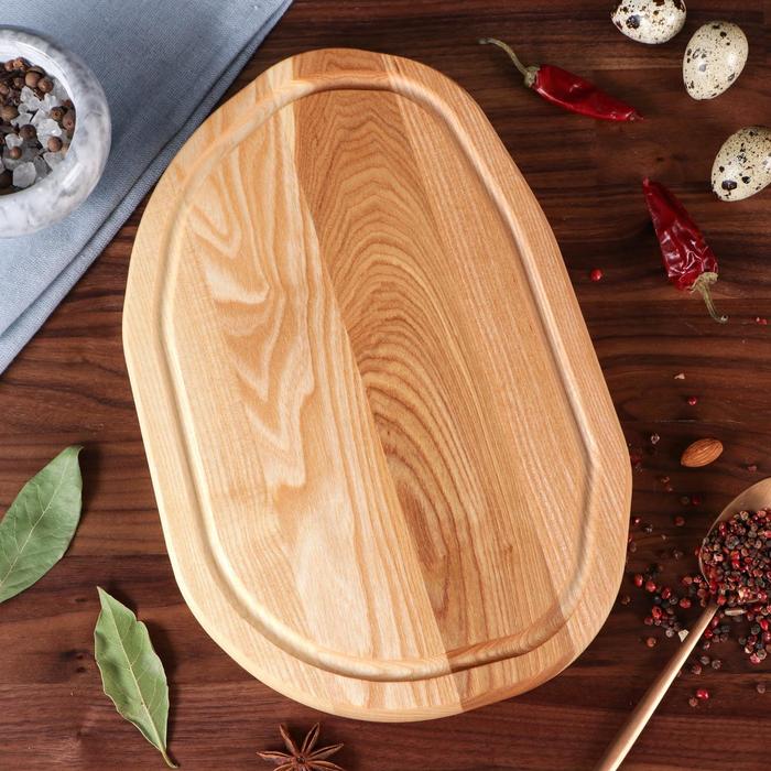 Доска разделочная "Овальная", для сервировки и подачи, 30х20 см, массив ясеня
Доска разделочная "Овальная", для сервировки и подачи, 30х20 см, массив ясеня