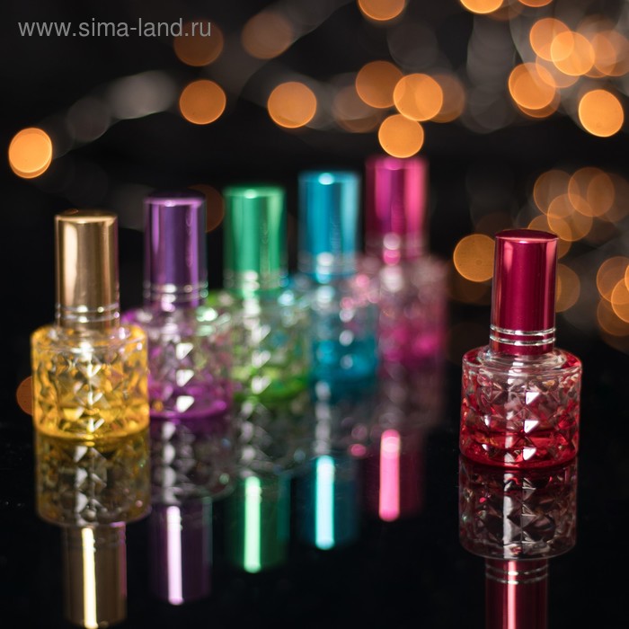Флакон стеклянный для парфюма, с распылителем, 8 мл, цвет МИКС
Флакон стеклянный для парфюма, с распылителем, 8 мл, цвет МИКС