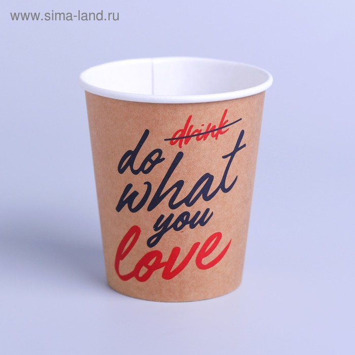 Стакан крафтовый Drink, однослойный, 250 мл
Стакан крафтовый Drink, однослойный, 250 мл