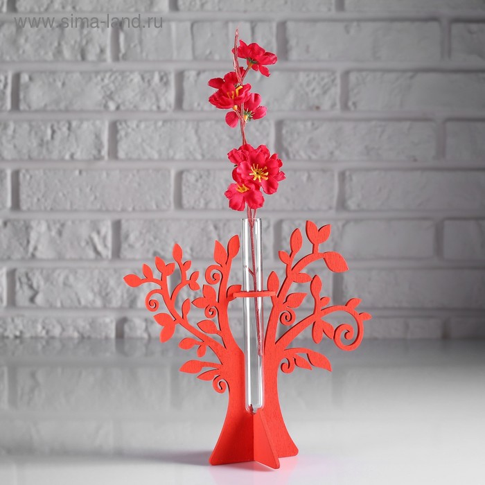 Кашпо деревянное 21×7.6×18.6 см с 1 колбой "Дерево", красный Дарим Красиво
Кашпо деревянное 21×7.6×18.6 см с 1 колбой "Дерево", красный Дарим Красиво