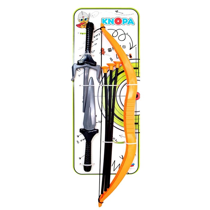фото Набор оружия «ниндзя», кинжал, саи, лук, 3 стрелы knopa