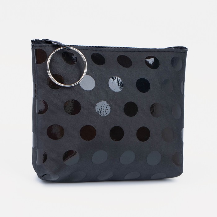 Кошелёк на молнии, цвет чёрный 
Кошелёк на молнии, цвет чёрный