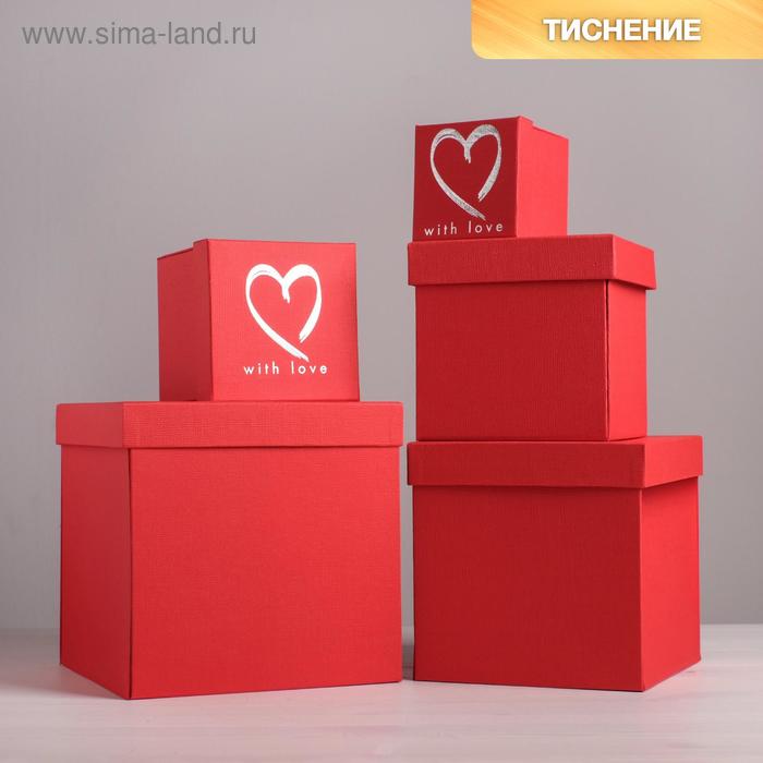 Набор подарочных коробок распадающихся 5 в 1 «С любовью», 9 × 9 × 9‒21 × 21 × 21 см
Набор подарочных коробок распадающихся 5 в 1 «С любовью», 9 × 9 × 9‒21 × 21 × 21 см