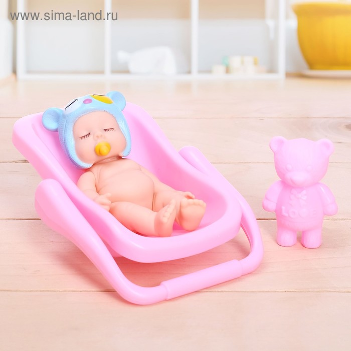 Пупс «Мой малыш» в переноске, с аксессуаром 
Пупс «Мой малыш» в переноске, с аксессуаром