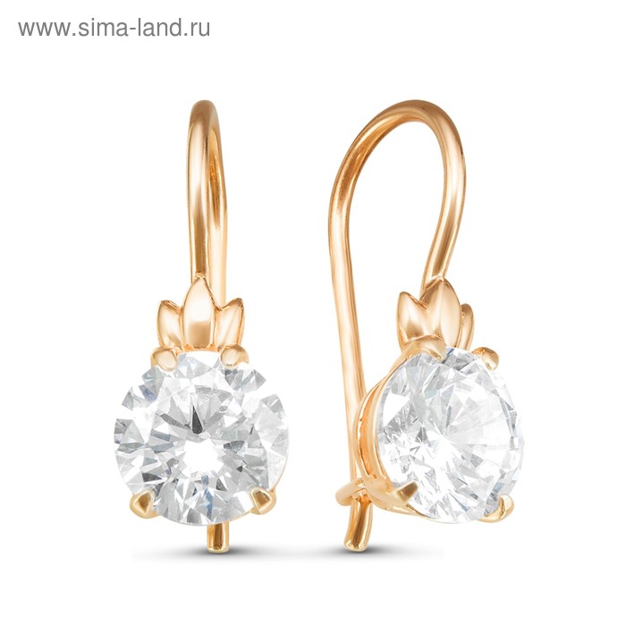 Серьги "Лучик", розовое золочение, цвет белый
Серьги "Лучик", розовое золочение, цвет белый