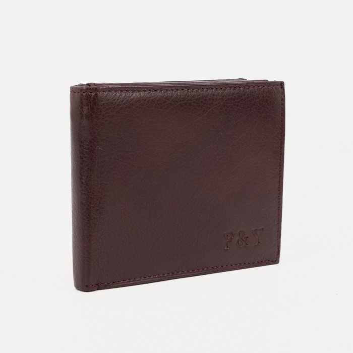 Портмоне без застёжки, для купюр, для карт, для монет, цвет коричневый
Портмоне без застёжки, для купюр, для карт, для монет, цвет коричневый