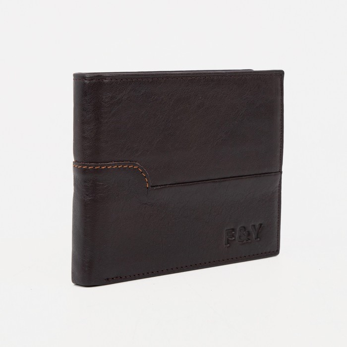 Портмоне без застёжки, для купюр, для карт, для монет, цвет коричневый
Портмоне без застёжки, для купюр, для карт, для монет, цвет коричневый