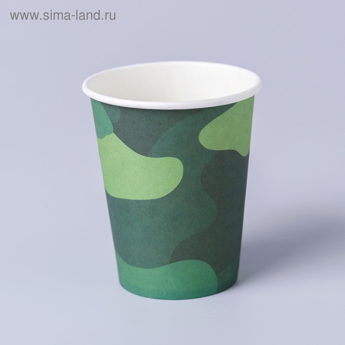 Стакан бумажный «Милитари», 250 мл, набор 6 шт.
Стакан бумажный «Милитари», 250 мл, набор 6 шт.