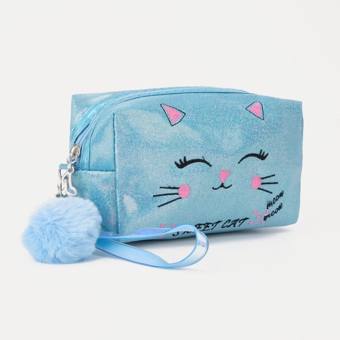 Косметичка на молнии, цвет голубой
Косметичка на молнии, цвет голубой