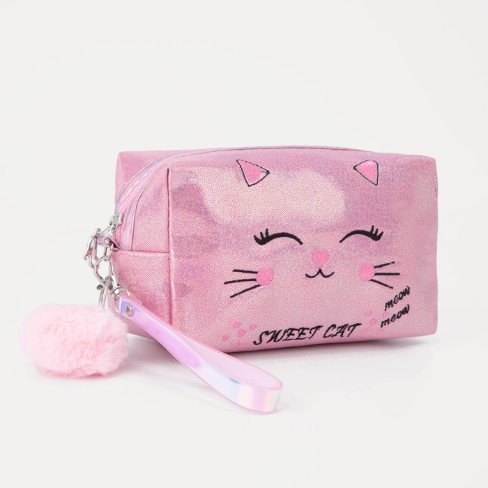 Косметичка на молнии, цвет розовый
Косметичка на молнии, цвет розовый
