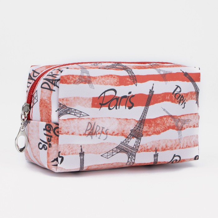 Косметичка на молнии, цвет красный/белый
Косметичка на молнии, цвет красный/белый