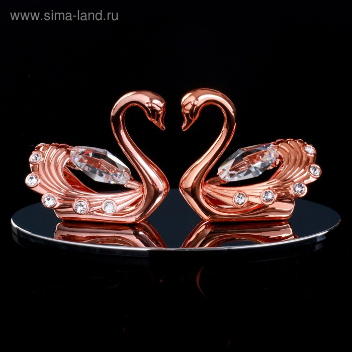 Сувенир с кристаллами "Пара лебедей" 10,2х4,5 см
Сувенир с кристаллами "Пара лебедей" 10,2х4,5 см