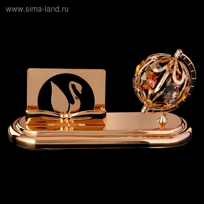 УЦЕНКА Подставка для визиток "Глобус" с кристаллами 15х7,5 см
УЦЕНКА Подставка для визиток "Глобус" с кристаллами 15х7,5 см