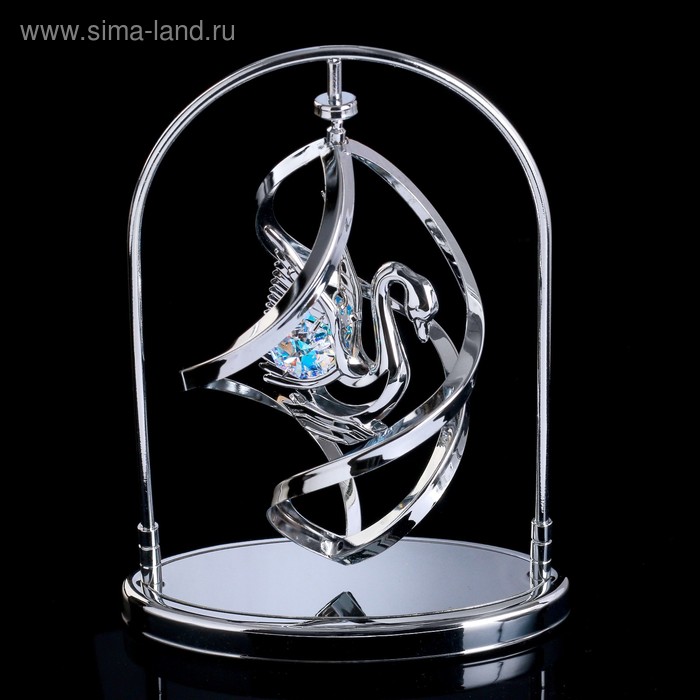 Сувенир с кристаллами "Лебедь" хром 13,8х10,2 см
Сувенир с кристаллами "Лебедь" хром 13,8х10,2 см