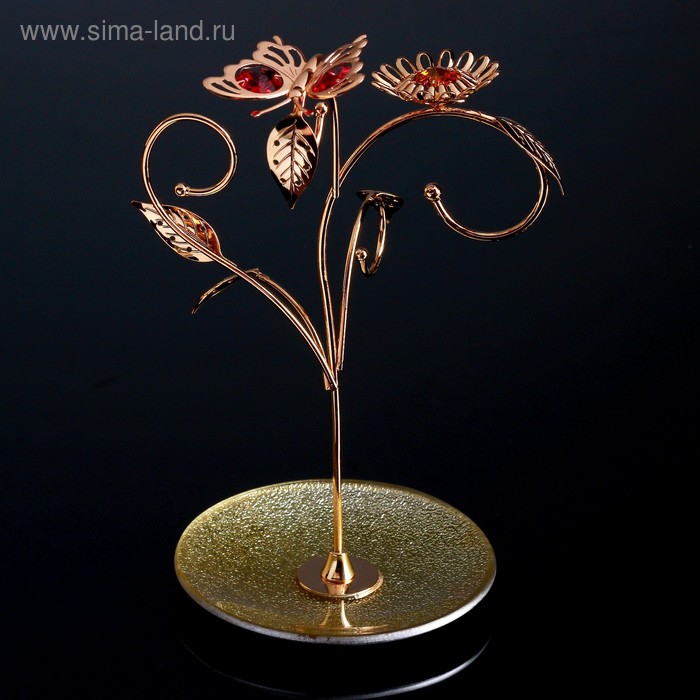 УЦЕНКА Сувенир с кристаллами "Бабочка с подсолнухом" 22х15,6 см 
УЦЕНКА Сувенир с кристаллами "Бабочка с подсолнухом" 22х15,6 см