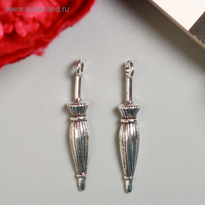 Декор для творчества металл "Зонтик трость" серебро 3,7х0,7 см
Декор для творчества металл "Зонтик трость" серебро 3,7х0,7 см