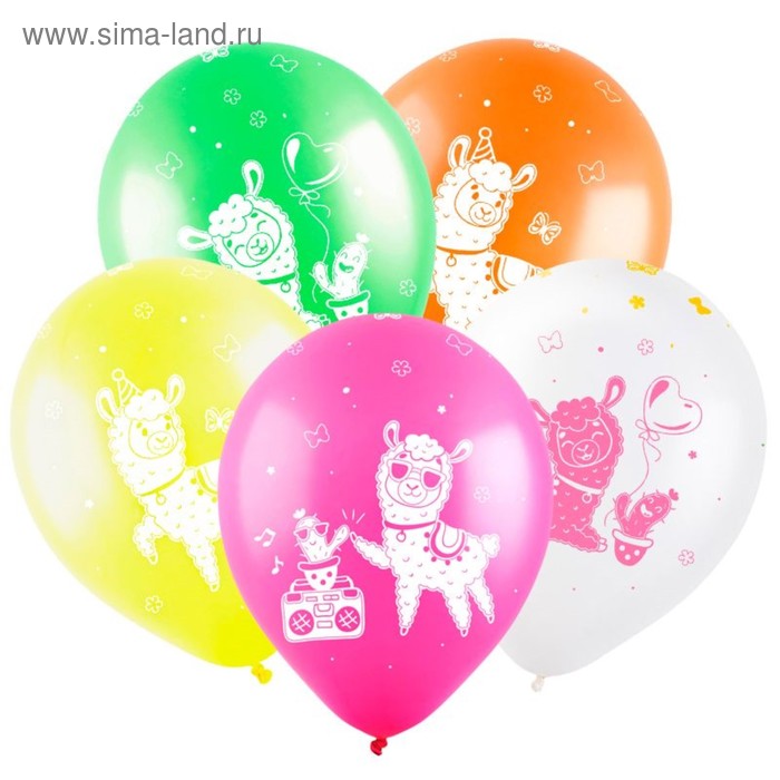 Шар латексный 12" «Весёлая лама», пастель, 5-сторонний, набор 100 шт., МИКС
Шар латексный 12" «Весёлая лама», пастель, 5-сторонний, набор 100 шт., МИКС