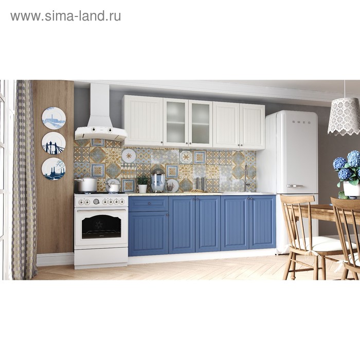 Кухня Нова 2 м МДФ, Магнолия/Деним
Кухня Нова 2 м МДФ, Магнолия/Деним