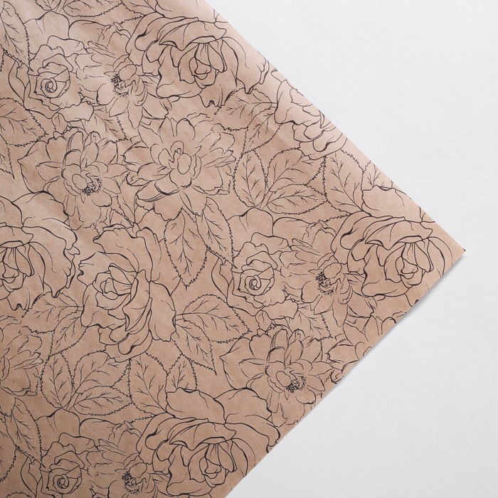 Бумага упаковочная крафтовая «Цветы», 70 × 100 см
Бумага упаковочная крафтовая «Цветы», 70 × 100 см
