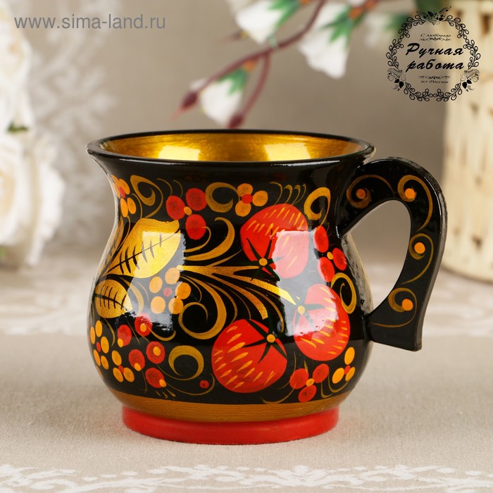 Кружка сок, 11,5×9 см, хохлома
Кружка сок, 11,5×9 см, хохлома