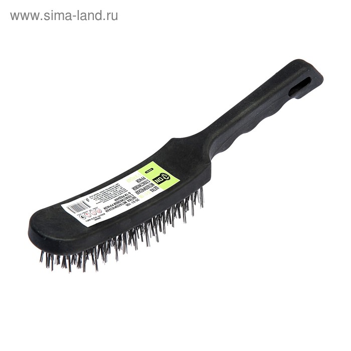 Щетка металлическая ручная ON 20-01-106, пластиковая рукоятка, 6-рядная
Щетка металлическая ручная ON 20-01-106, пластиковая рукоятка, 6-рядная