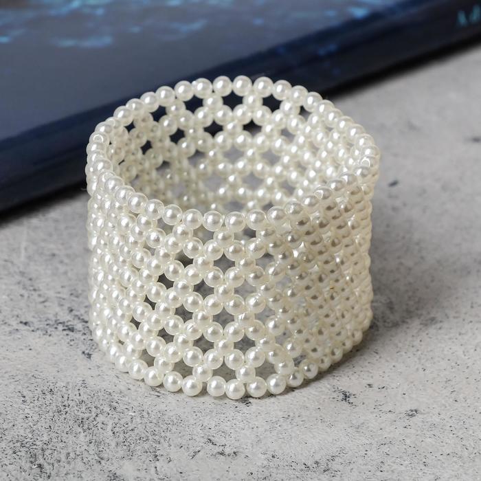 Браслет жемчуг "Зима" плетение, цвет молочный, d=4
Браслет жемчуг "Зима" плетение, цвет молочный, d=4