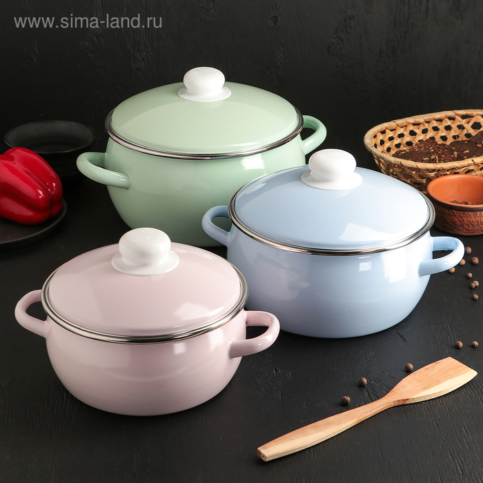 Набор кастрюль «Зефир», 3 шт: 2 л, 3 л, 4 л
Набор кастрюль «Зефир», 3 шт: 2 л, 3 л, 4 л