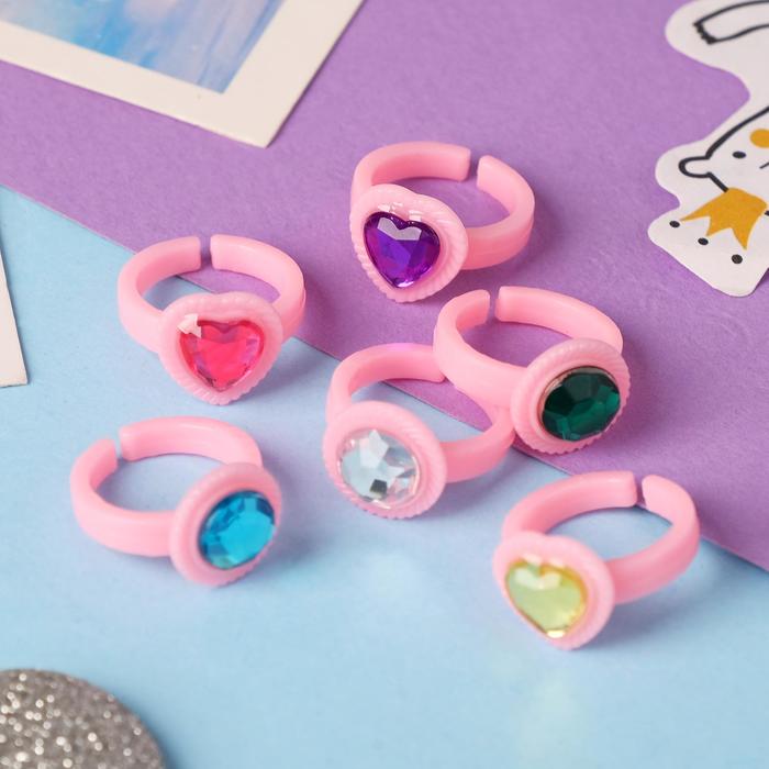 Кольцо детское "Выбражулька" сердечки, цвет МИКС, безразмерное
Кольцо детское "Выбражулька" сердечки, цвет МИКС, безразмерное