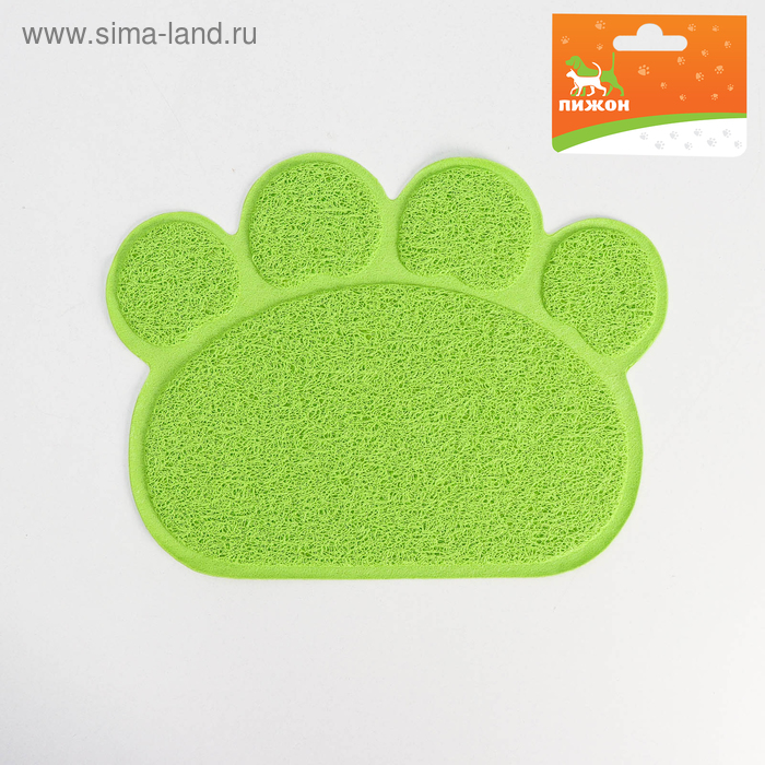 Коврик 2-в-1 под миску/туалет животных "Лапка", 40 х 30 см, зелёный
Коврик 2-в-1 под миску/туалет животных "Лапка", 40 х 30 см, зелёный