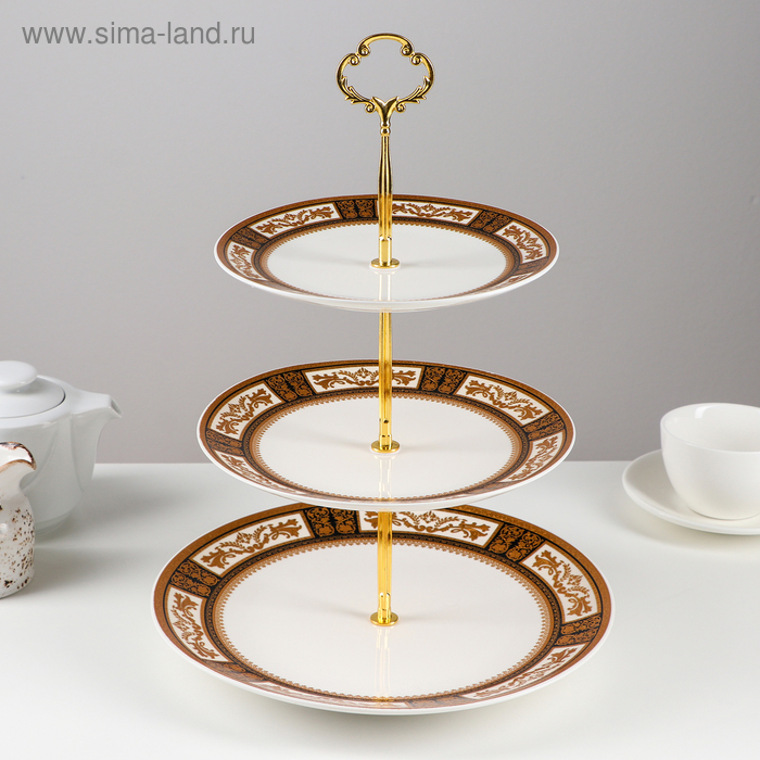 Блюдо 3-х ярусное «Жоржина», 26/21/18 см
Блюдо 3-х ярусное «Жоржина», 26/21/18 см