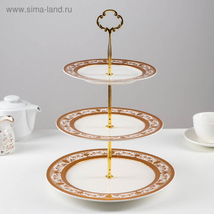 Блюдо 3-х ярусное «Жасмин», 26/21/18 см
Блюдо 3-х ярусное «Жасмин», 26/21/18 см