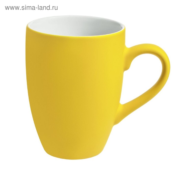 Кружка Best Morning c покрытием софт-тач, 320 мл, жёлтая