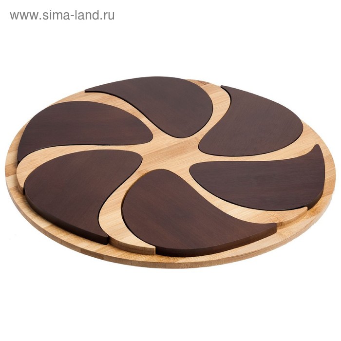 Поднос 35 см с костерами Shambala, 6 шт, бамбук
Поднос 35 см с костерами Shambala, 6 шт, бамбук