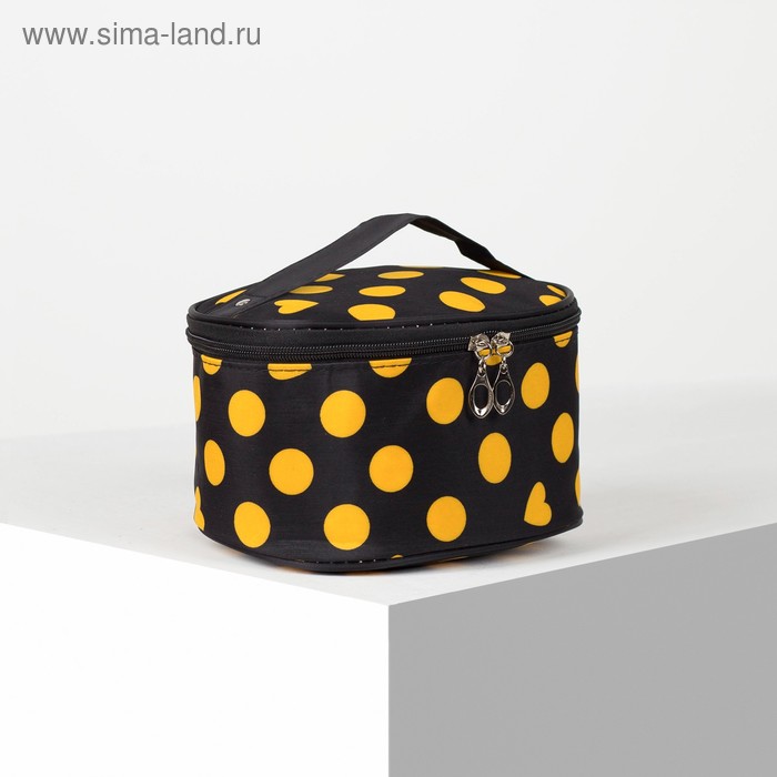 фото Косметичка-сундучок, отдел на молнии, цвет чёрный