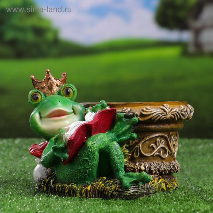 Фигурное кашпо "Лягушка царевна сидячая" 15х21см
Фигурное кашпо "Лягушка царевна сидячая" 15х21см