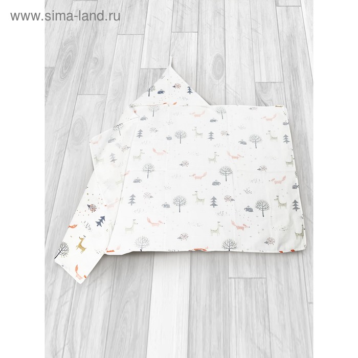 Простыня-уголок Bath time, размер 70 × 120 см, муслин, принт лисичка 
Простыня-уголок Bath time, размер 70 × 120 см, муслин, принт лисичка