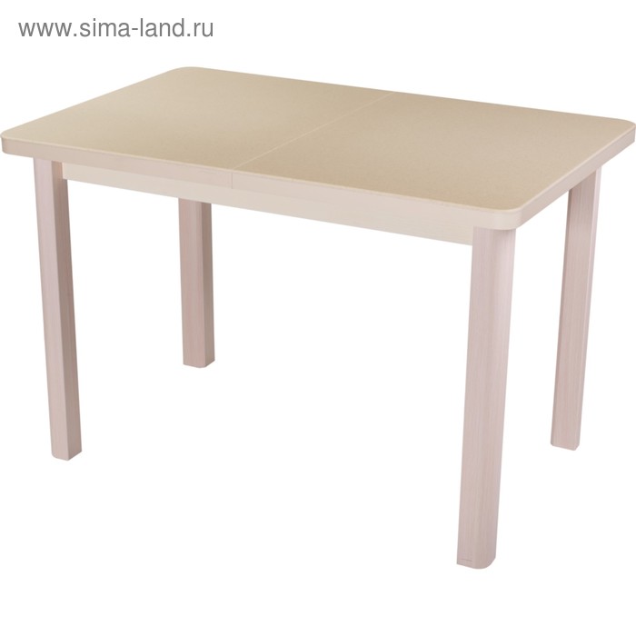 Стол раскладной Румба ПР, 1100(1470)х700х750, Молочный дуб/камень песочный/опора 04МД 
Стол раскладной Румба ПР, 1100(1470)х700х750, Молочный дуб/камень песочный/опора 04МД