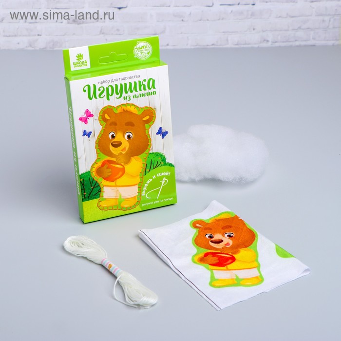 Набор для творчества «Игрушка из плюша», Мишка с мёдом
Набор для творчества «Игрушка из плюша», Мишка с мёдом