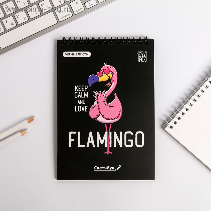 Скетчбук с черными листами "Flamingo", А5 40 л
Скетчбук с черными листами "Flamingo", А5 40 л