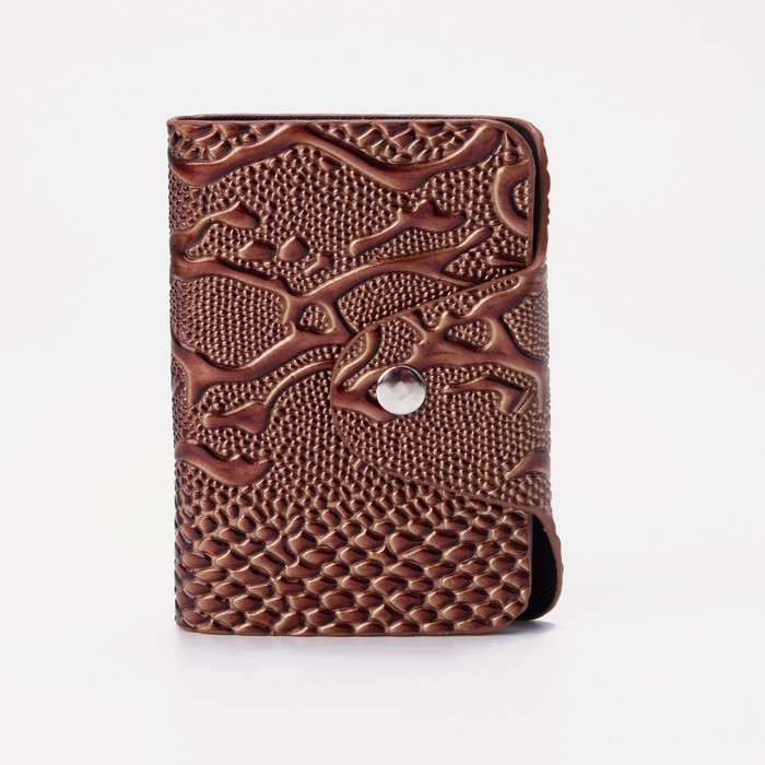 Визитница на кнопке, 26 листов, цвет светло-коричневый
Визитница на кнопке, 26 листов, цвет светло-коричневый