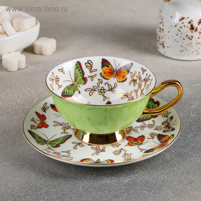 Чайная пара «Маклен», чашка 200 мл, блюдце 15×2 см, цвет зелёный
Чайная пара «Маклен», чашка 200 мл, блюдце 15×2 см, цвет зелёный