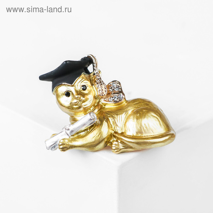 Брошь "Котёнок" учёный, цвет оранжевый в золоте
Брошь "Котёнок" учёный, цвет оранжевый в золоте