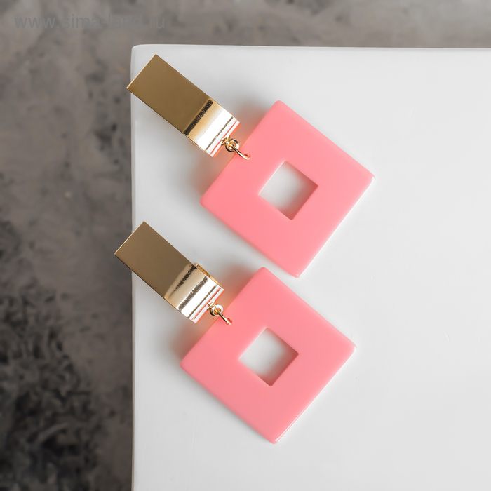Серьги ассорти "Азелия" квадрат, цвет розовый в золоте
Серьги ассорти "Азелия" квадрат, цвет розовый в золоте