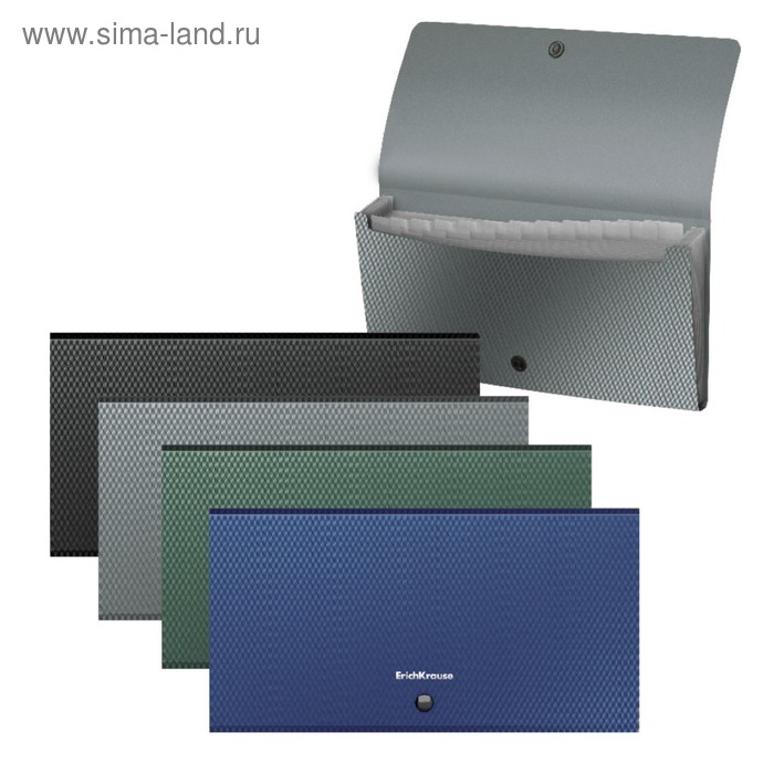 Папка-картотека на кнопке Travel, ErichKrause Diamond Original, 700 мкм, 12 отделов, микс
Папка-картотека на кнопке Travel, ErichKrause Diamond Original, 700 мкм, 12 отделов, микс