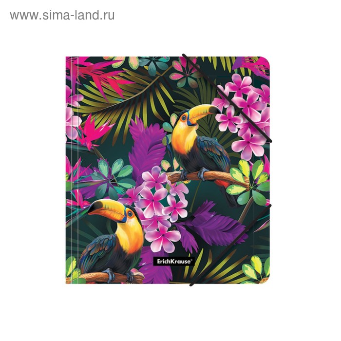 Папка на резинке для тетрадей A5+, 550 мкм, ErichKrause Tropics, до 300 листов, с рисунком
Папка на резинке для тетрадей A5+, 550 мкм, ErichKrause Tropics, до 300 листов, с рисунком