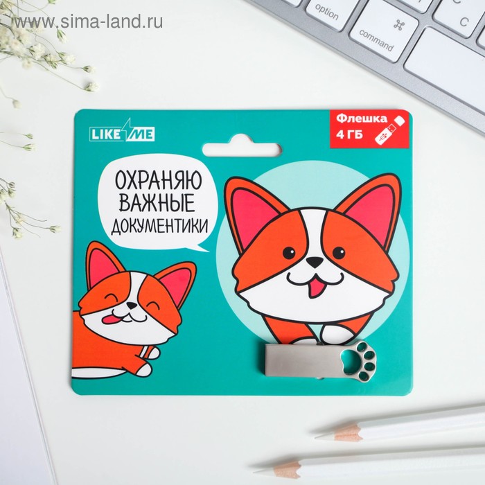 Флеш-карта на открытке «Охраняю важные документики», 4 ГБ, серебристая
Флеш-карта на открытке «Охраняю важные документики», 4 ГБ, серебристая